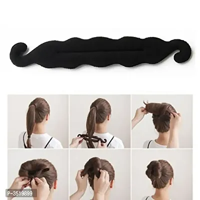 Premium Hair Bun Maker Magic Clip Twist Turn And Tie Hair Styler Sponge Donut Maker-thumb0