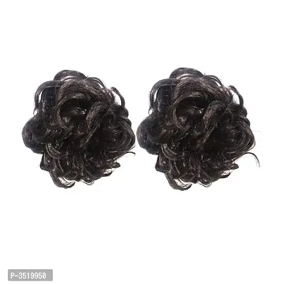 Premium Funky Clutcher, Brown Hair Extension Hair Accessory Set (Brown) Set Of 2-thumb0