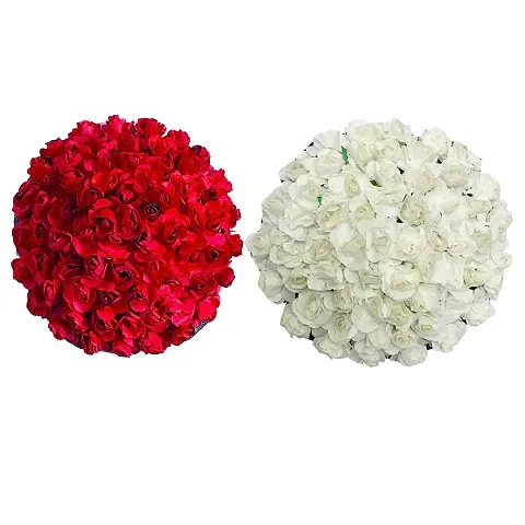 Artificial flower Bun Juda Maker Flower Gajra Hair Accessories Color (Pack-02)