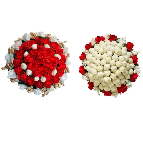 Pack Of 2 Artificial flower Bun Juda Maker