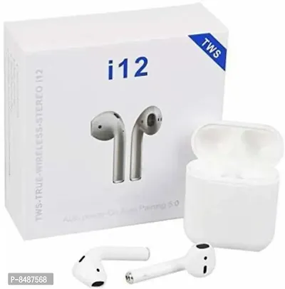 Terrific In-ear White Bluetooth Wireless Headphones-thumb0