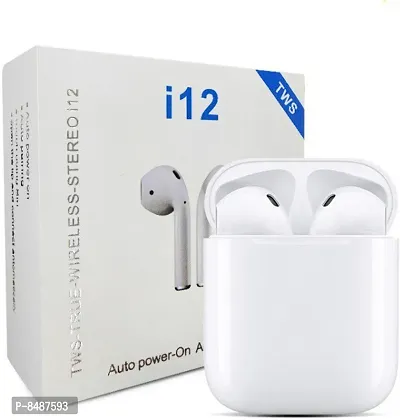 Terrific In-ear White Bluetooth Wireless Headphones-thumb0