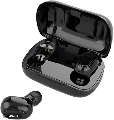 Terrific In-ear Black Bluetooth Wireless Headphones-thumb0