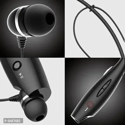 Terrific In-ear Black Bluetooth Wireless Headphones-thumb3