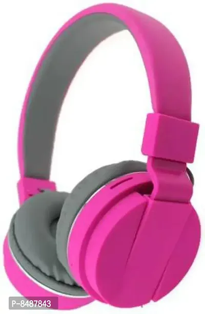 Terrific On-ear amp; Over-ear Pink Wired - 3.5 MM Single Pin Headsets-thumb0