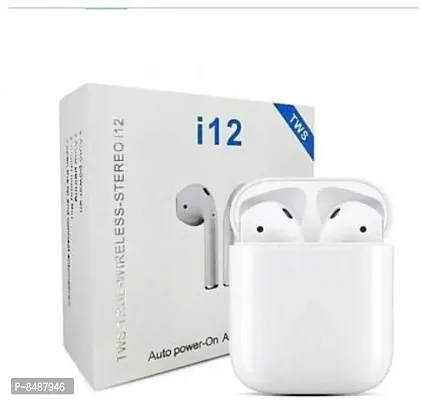 Terrific In-ear White Bluetooth Wireless Headphones-thumb0