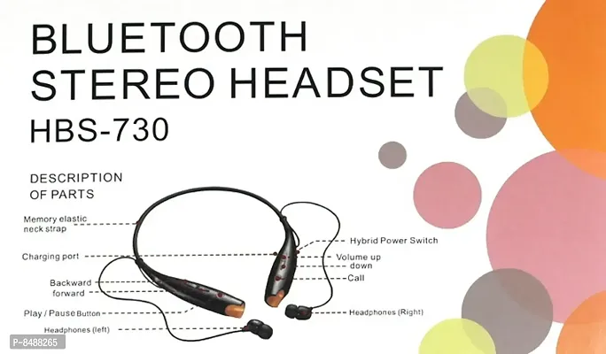 Terrific In-ear Black Bluetooth Wireless Headphones-thumb3