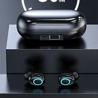 Tws 5.0 Wireless earphone CVC8.0 noice cancelling with 1800mah power bank with led display T2 earbuds-thumb3