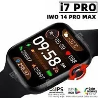 i7 Pro-Max Smart Watch Series 7 For Men amp;amp; Women (BLACK, Free Size) Smartwatch (Black Strap, Free Size)-thumb2
