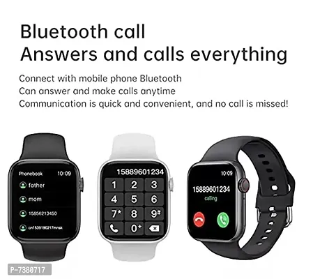 I 7 Pro Max Smart Watch 3 Style of Menu, Bluetooth Call, Heart Rate, Step Counting, Music, Blood Pressure, Jumping Stopwatch,Sleep Mode,Other Sports Modes ,Facebook,Twitter for Unisex-thumb4