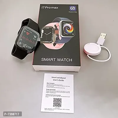 I 7 Pro Max Smart Watch 3 Style of Menu, Bluetooth Call, Heart Rate, Step Counting, Music, Blood Pressure, Jumping Stopwatch,Sleep Mode,Other Sports Modes ,Facebook,Twitter for Unisex-thumb3