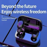 BEST TWS-L21 Earphone Wireless Bluetooth  Android  iPhone Versi Bluetooth 5.0-thumb1