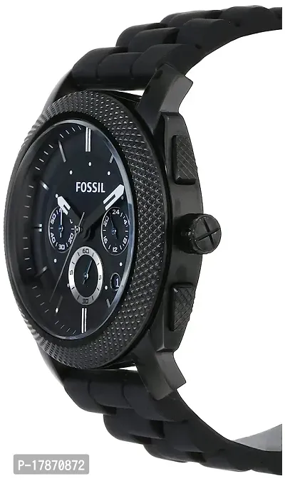 Fossil Men's Machine Chronograph, Black-Tone Stainless Steel Watch-thumb4