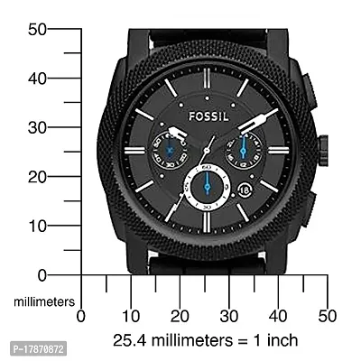Fossil Men's Machine Chronograph, Black-Tone Stainless Steel Watch-thumb3