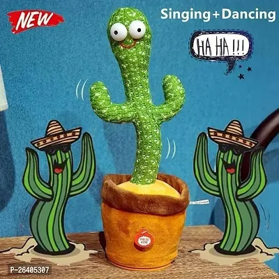Cactus Dance and Talking Recording Toy 120 Songs Original Dancing Squid Game Speak English Song..-thumb0