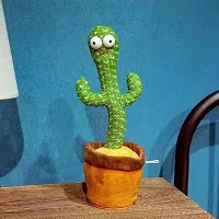 CHEEKU Dancing Cactus Talking Toy, Cactus Plush Toy  (Green)-thumb1