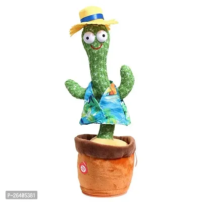 Dancing cactus Toy Talking Repeat Bluetech Singing Toy 120 Songs (Green)-thumb2
