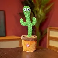 Dancing Cactus Talking Toy, Cactus Plush Toy (Green)-thumb1