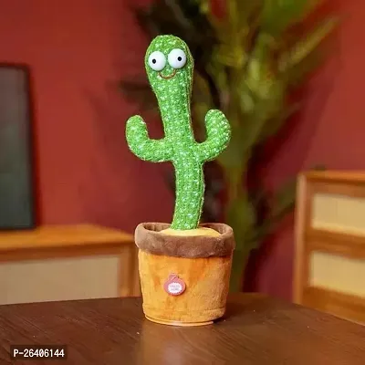 Dancing Cactus Talking Toy, Cactus Plush Toy (Green)-thumb2
