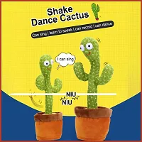 Mr Bhoot Dancing Cactus Toy For Baby,Kids,Girls|120 Song  Recording Your Voice  Repeat What You Say Talk Back|Dancing Cactus Talking with Light|Talking and Dancing Toy|Talk Back Toys For Kids|Birthd-thumb2