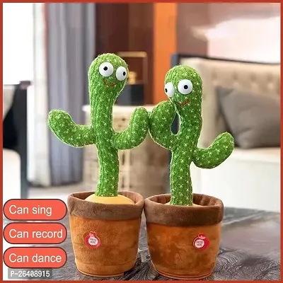 Mr Bhoot Dancing Cactus Toy For Baby,Kids,Girls|120 Song  Recording Your Voice  Repeat What You Say Talk Back|Dancing Cactus Talking with Light|Talking and Dancing Toy|Talk Back Toys For Kids|Birthd-thumb4