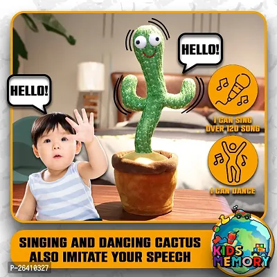Singing  Dancing Cactus Decoration Toy Talking Recording Mainan Baby Boy Education Toy Kids Toys Baby Toy Gift-thumb0