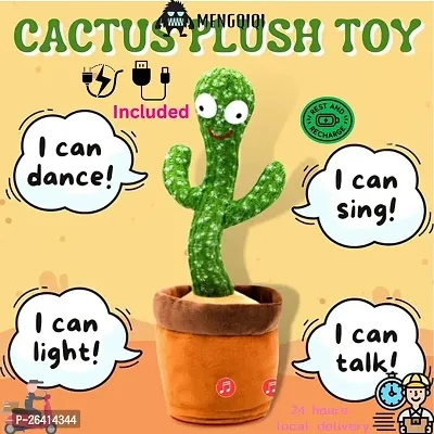 Children's Toy Dancing And Talking Cactus Plush Toy With Songs-thumb0