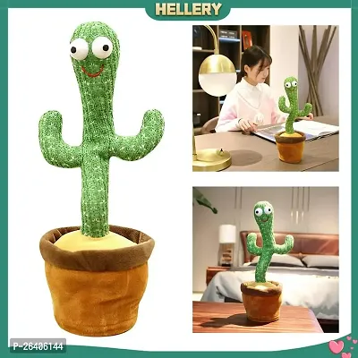 Dancing Cactus Talking Toy, Cactus Plush Toy (Green)-thumb0