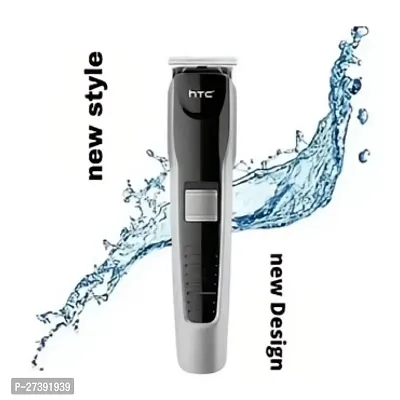 Beard  Hair 538 Rechargeable Professional Trimmer 60 min Runtime 4 Length Settings  (Silver, Black)-thumb0