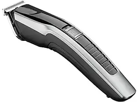 Beard  Hair 538 Rechargeable Professional Trimmer 60 min Runtime 4 Length Settings  (Silver, Black)-thumb3