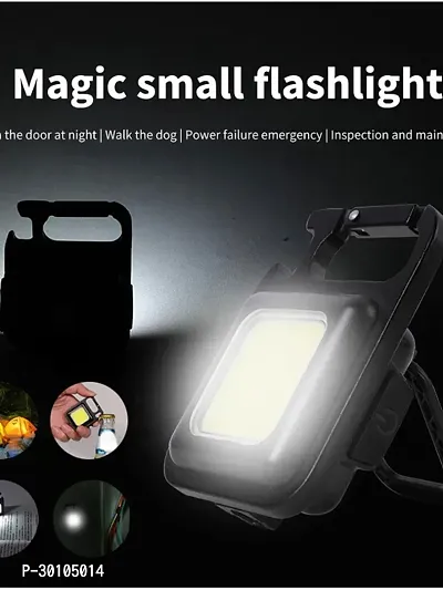 Mini Flashlights Bright Usb Rechargeable Light with Keychain Torch Flash