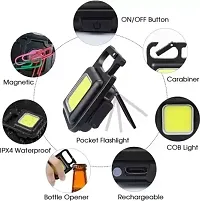 Rechargeable Keychain light Portable 3 Modes LED with Bottle Opener Key Chain-thumb1