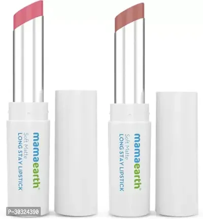 Soft Matte Long Stay Lipstick Duo  (Berry Nude, Woody Rose, 7 g)-thumb0