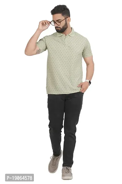 GREENPORTFashionable Cotton Men's  Boys' Design Cotton Blend, Normal Fit Solid Polo Neck T-Shirt That is Very Soft, Comfortable, and Lightweight (Camel,)