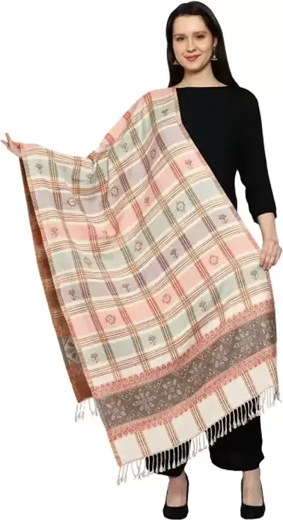 Stylish Woolen Self Pattern Dupatta for Women