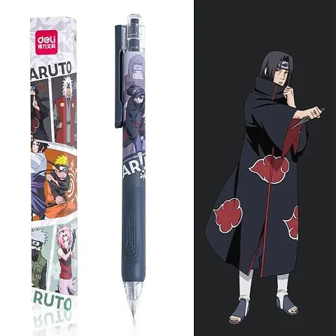 BOENJOY Gifts Naruto Series Anime Pen | 1 Piece | Black Pen | Extra Smooth | Naruto | Kakashi | Itachi | Jiraiya | Sasuke | Sakura (Itachi Style A)