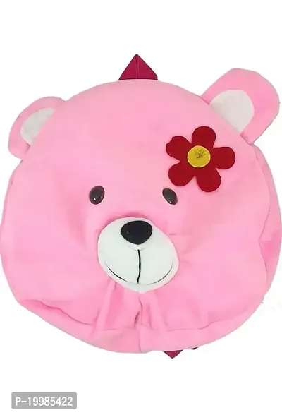Round Super Soft Hot Pink Dogee Kids School Bag Soft Plush Backpacks Cartoon Boys Girls Baby 2-5 Years-thumb0