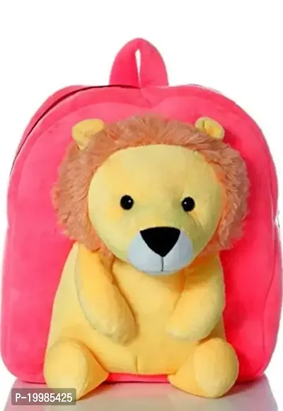 Baby Loin Super Soft Kids Toy Bag Soft Plush Backpacks Cartoon Boys Girls Baby (2-5 Years) Pink