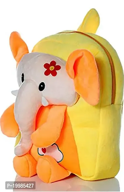 Super Soft Baby Elephant Kids School Bag Soft Plush Backpacks Cartoon Boys Girls Baby 2-5 Years Yellow-thumb2