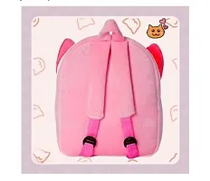 Round Super Soft Baby Elephant Kids School Bag Soft Plush Backpacks Cartoon Boys Girls Baby 2-5 Years Pink-thumb1