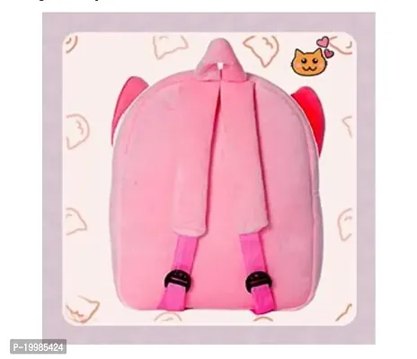 Round Super Soft Baby Elephant Kids School Bag Soft Plush Backpacks Cartoon Boys Girls Baby 2-5 Years Pink-thumb2