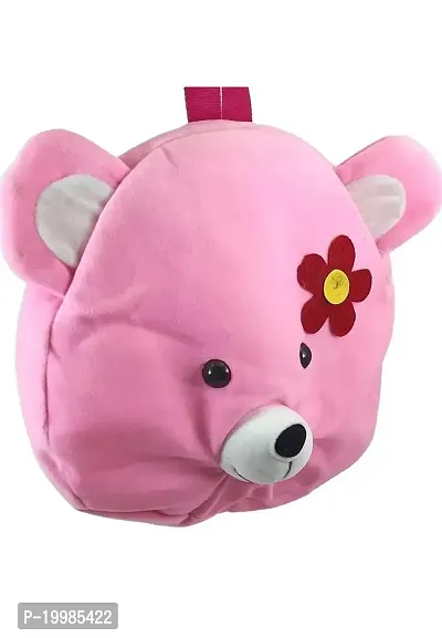 Round Super Soft Hot Pink Dogee Kids School Bag Soft Plush Backpacks Cartoon Boys Girls Baby 2-5 Years-thumb2