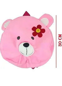 Round Super Soft Hot Pink Dogee Kids School Bag Soft Plush Backpacks Cartoon Boys Girls Baby 2-5 Years-thumb2