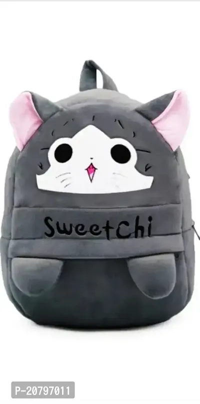 Baby Grey Sweetchi Super Soft Kids Toy Bag Soft Plush Backpacks Cartoon toy bags 2-5 years baby bags-thumb0