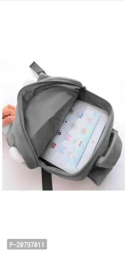 Baby Grey Sweetchi Super Soft Kids Toy Bag Soft Plush Backpacks Cartoon toy bags 2-5 years baby bags-thumb4
