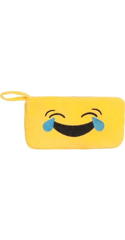 EMOJI Zipper Pencil Pouch for School Collage Students Pen Pencil Case Stationery