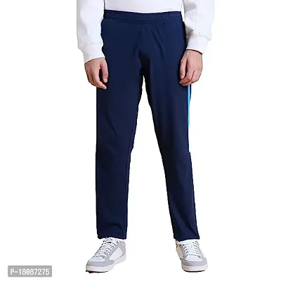 Stylish Fancy Cotton Blend Solid Regular Fit Regular Track Pants For Men-thumb0