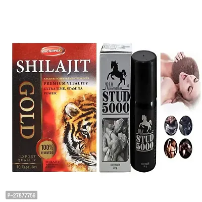 shilajit gold capsul extra power capsul  Stud 5000 sex spray  stamina  extra time no. 1 quality-thumb0