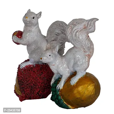 Beautiful Resin Squirrel Holding Nuts Statue-thumb3