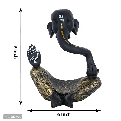 Beautiful Resin Hawa Ganesha Statue Decorative Showpiece-thumb3